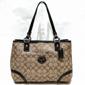 コーチ COACH シグネチャー ヘリテージ F18923 バッグ ハンドバッグ レディース【中古】