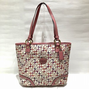 コーチ COACH ヘリテージ バイアス ハート F18426 バッグ トートバッグ レディース【中古】