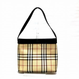 バーバリー Burberry ロンドン ノバチェック ワンショルダー バッグ トートバッグ ショルダーバッグ レディース【中古】