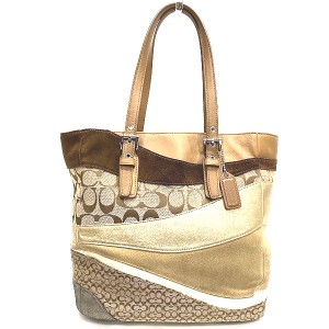 COACH コーチ トートバッグ パッチワーク シグネチャー 美品 F14045kaorushop_bag