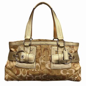 コーチ COACH シグネチャー 0494 バッグ ショルダーバッグ トートバッグ レディース【中古】