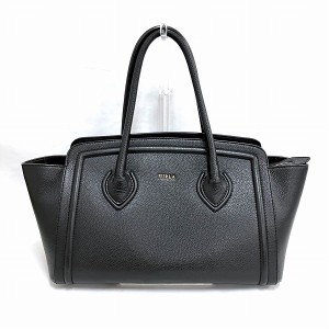 フルラ FURLA カレッジ ブラック バッグ トートバッグ レディース【中古】