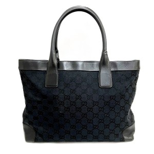 グッチ GUCCI GGキャンバス 002・1119 ブラック ハンドバッグ トートバッグ レディース【中古】