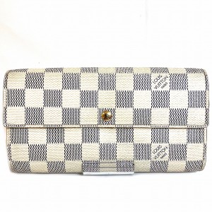 ルイヴィトン Louis Vuitton ダミエアズール ポルトフォイユサラ N61735 長財布 レディース【中古】