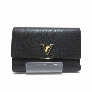 ルイヴィトン Louis Vuitton ポルトフォイユ・カプシーヌ コンパクト M80795 レオパード 財布 3つ折り財布 レディース【中古】