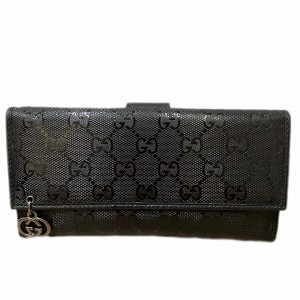 グッチ GUCCI GG インプリメ ブラック 212104 財布 長財布 ユニセックス【中古】