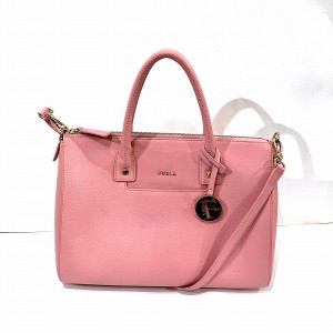 フルラ FURLA ピンク 2way バッグ ハンドバッグ ショルダーバッグ レディース【中古】