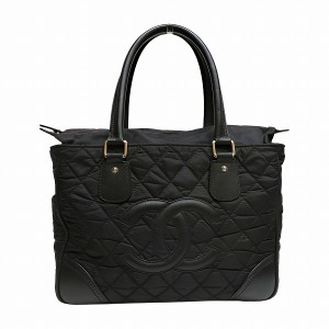 シャネル CHANEL パリニューヨーク ナイロン バッグ ハンドバッグ レディース【中古】