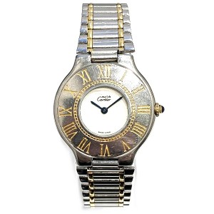 カルティエ Cartier マスト21 ヴァンティアン クォーツ 時計 腕時計 ボーイズ【中古】