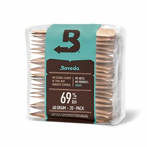 Boveda 葉巻/タバコ用 69-RH 2-湿度 コントロール サイズ 60 使用 25 葉巻 ヒュミドール ホールド 特許取得済み 技術 シガー ヒュミドー