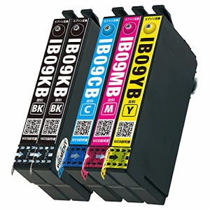 エプソン用互換インクカートリッジInc.com製 IB09-(PGKB×2/顔料ブラック)(CB/MB/YB) ５本セット 電卓インク 残量表示対応最新ICチップIS