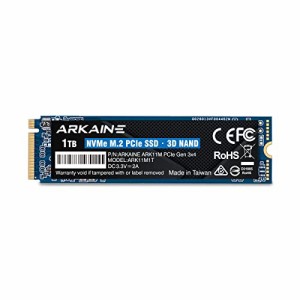 ARKAINE SSD 1TB PCIe Gen 3.0×4 NVMe M.2 2280 内蔵 SSD - ARK11M1T