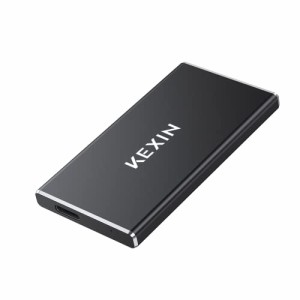 KEXIN 外付けSSD250GB USB3.1(Gen2) 超小型 超高速 ポータブルSSD PS4(メーカー動作確認済) 転送速度(最大)550MB/s 超ミニ 2本ケーブル付