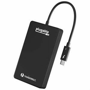 Plugable Thunderbolt 3 NVMe SSD ドライブ - 512GB、読み書き転送レート 2400MBs/1800MBs までサポート