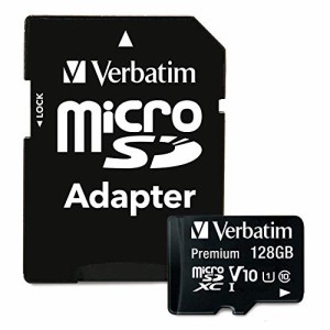 Verbatim バーベイタム 128GB UHS-I microSDXCカード フルHD 高速ビデオ SDアダプター付く(最大読出スピード:300X - 45MB/s)