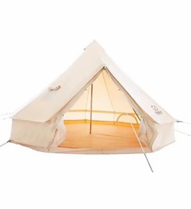 S'more(スモア) Bello 400 ベル型テント テント ベル型 収納バッグ付き ポリコットン ファミリーテント 5~6人用 キャンプ テント おしゃ