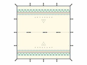 ゆるキャン 防水タープ 3m×3m