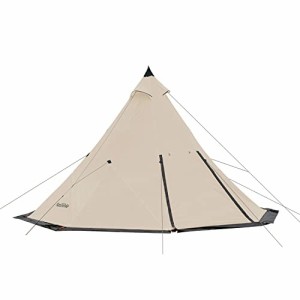 Naturehike 正規店ワンポールピラミッドテント3-4/5-8人用マルチパーソンに適したオクタゴンピラミッドテント4シーズンファミリーテント