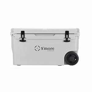 S'more(スモア) Becool cooler box55 クーラーボックス 大型 キャスター付き 52L/55QT 52リットル ハード クーラーBOX キャンプ 釣り ア