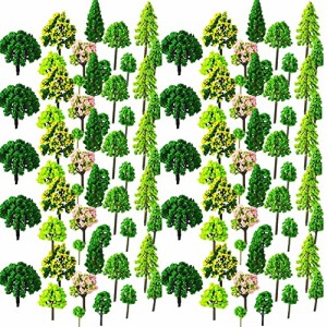Leiasnow ジオラマ 森林 樹木 模型 110本 モデルツリー 木 森 鉄道 建築 風景 Nゲージ (樹木A・11種110本)