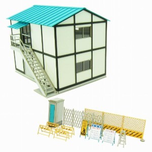 さんけい 1/80 情景シリーズ プレハブ小屋-1 MK05-50 ペーパークラフト