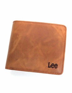 Lee 財布 リー 2つ折り財布 革財布 ブック型 0520370 LEE BOOK型 二つ折り財布 (フリーサイズ(男女兼用), ブラウン)