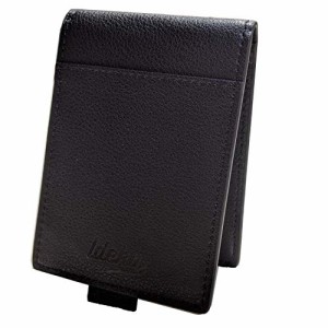 Ideka ミニ財布 二つ折り財布 メンズ 本革 薄い財布 RFIDブロック プルタブカード入れ