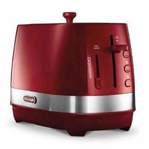 デロンギ(DeLonghi) アクティブ シリーズ ポップアップトースター レッド CTLA2003J-R