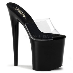 Pleaser FLAMINGO-801 8inch Heel, 4inch PF Peep Toe Slide◆取り寄せ