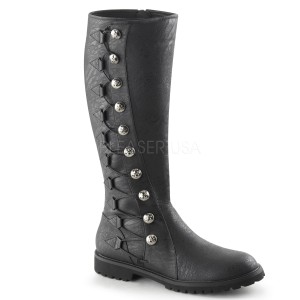 FUNTASMA (Pleaser) #Men's メンズ ニーハイブーツ／ローヒール GOTHAM-109 黒◆取り寄せ