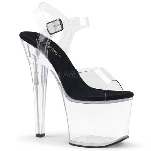 Pleaser RADIANT-708 7inch Heel, 3 1/4inch PF Ankle Strap Sandal◆取り寄せ