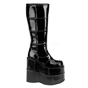 Demonia STACK-301 7inch PF Goth Cyber GoGo Punk Patched Knee BT #Men's/UNISEX ◆取り寄せ