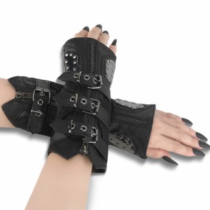 Demonia DA-457 Stretch Faux Leather Arm Warmer (Pair)◆取り寄せ