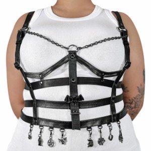 Demonia DA-118-LXL Faux Leather Cage Body Harness◆取り寄せ