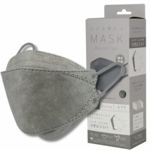 KF94マスク　口元空間広々マスク グレー（1箱個装20枚入×5箱）不織布4層マスク　PFE99％カットフィルター採用　鼻フィットアーム幅広耳