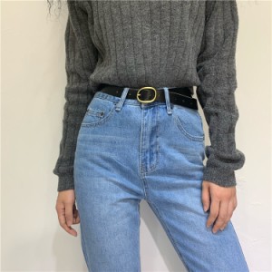 ボトムス パンツ レディース ストレート デニム 送料無料 個性的 ロング フルレングス ハイウエスト すっきり ポケット 細見え 定番 着回