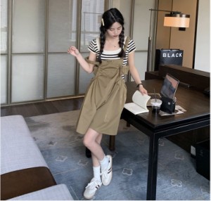 レディース ボトムス サロペット 台形 ギャザー キュロット サロペット 送料無料 個性的 春服 夏服 秋服 冬服 ひざ上 袖なし ノースリー