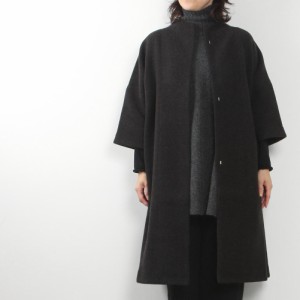 evam eva エヴァムエヴァ wool tweed coat E233T139