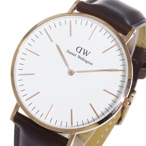 ダニエル ウェリントン ブリストル/ローズ 40mm クオーツ 腕時計 0109DW (DW00100009)(DW00600009) ホワイト