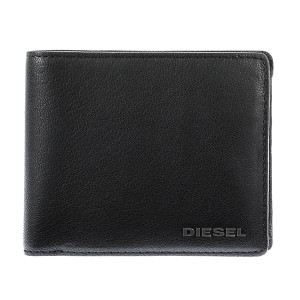 ディーゼル DIESEL メンズ 二つ折り 短財布 X03925-PR271-T8013 ブラック ブラック