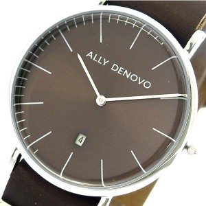 アリーデノヴォ ALLY DENOVO 腕時計 レディース 40mm AM5015-1 HERITAGE クォーツ ブラウン ブラウン