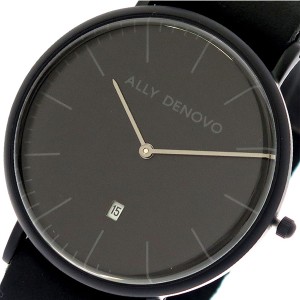 アリーデノヴォ ALLY DENOVO 腕時計 レディース 40mm AM5015-2 HERITAGE クォーツ ブラック ブラック