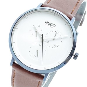 ヒューゴボス HUGO BOSS 腕時計 メンズ 1530008 クォーツ ホワイト ブラウン