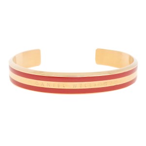 ダニエルウェリントン DANIEL WELLINGTON バングル ブレスレット レディース DW00400014 CLASSIC BRACELET RED S ローズゴールド レッド