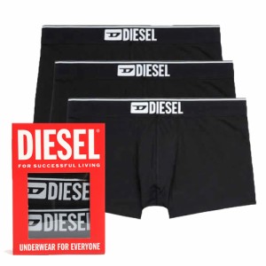 ディーゼル DIESEL ボクサーパンツ 00ST3V-0GDAC-E4101-M メンズ ブラック 3枚セット 下着