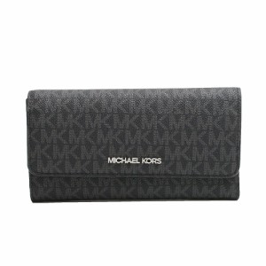 マイケルコース MICHAEL KORS JET SET TRAVEL LG TRIFOLD 長財布 35F8STVF3B-BLACK レディース ブラック