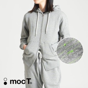 mocT モクティ NEON SCRIPT LOOPWHEEL ZIP UP PARKA ネオンスクリプト ループウィール ジップアップ パーカ パーカー スウェット HEATHER