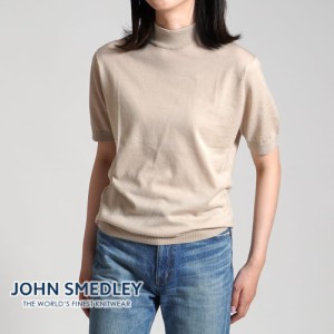 (日本別注)(正規品) JOHN SMEDLEY ジョンスメドレー S4627 ユニセックス 30G 半袖モックネックニット メンズ  レディース 30ゲージ 半袖 