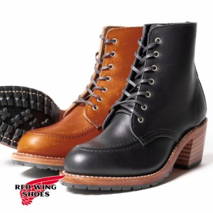 RED WING(レッドウイング)/CLARA(クララ)/レディース シューズ 革靴 レースアップシューズ ブラック バウンダリー 3405 3404 3404-D オロ