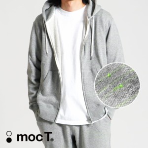 mocT モクティ NEON SCRIPT LOOPWHEEL ZIP UP PARKA ネオンスクリプト ループウィール ジップアップ パーカ パーカー スウェット HEATHER